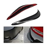 KHGUZ 2PCS Anti-Collision Car Bumper Guard Strip, Anti-Scratch Vehicle Protector Trim, Curved Auto Front Rear Bumper Protective Patch Accessories, Universal for SUV, Truck, RV and More（Black）