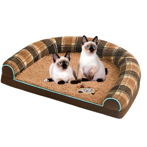 Lifetipsトイボブ Toybob U型 ペットベッド 犬 猫 クッション ソファ 丸洗い可 滑り止め 保温 四季対応 小型犬 中型犬 大型犬 多頭飼い 快適 枕付き 軽量 カバー取り外し インテリアに馴染む 圧縮梱包 極厚 やわらか 防汚 通気性(ブ