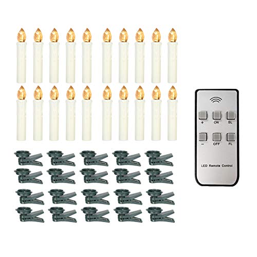 Kstyhome 20 PCS Candele senza fiamma con