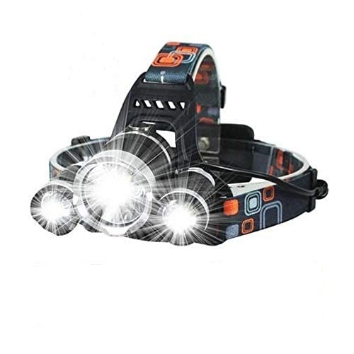 BLAGO Rechargeable Headlamp, Bright Waterproof LED Headlight Flashlight Torch with 3×T6 Lamp Wick for Reading Outdoor Running Camping Fishing Walking Hunting