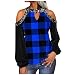 Ansenesna Bluse Camicia da Donna Maniche Tank Top Canottiera Estate Donna Camicia T-Shirt Crop Top Yoga Donna Camicia a Maniche Unita Colore Tops Germinate Lunga Elegante T-Shirt (Blue, XXXXXL)