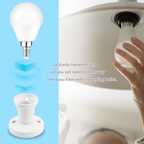 E27 Lamp Base Socket Converter, Light Bulb Socket Holder, Straight Socket for Ceiling Pendant E27 Edison Screw Fitting - Image 4