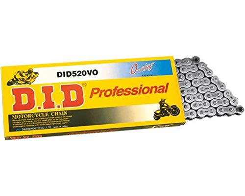 Motos, Sports D.I.D 520VO-116 Steel 116-Link Professional V Series O-Ring Chain with Connecting Link