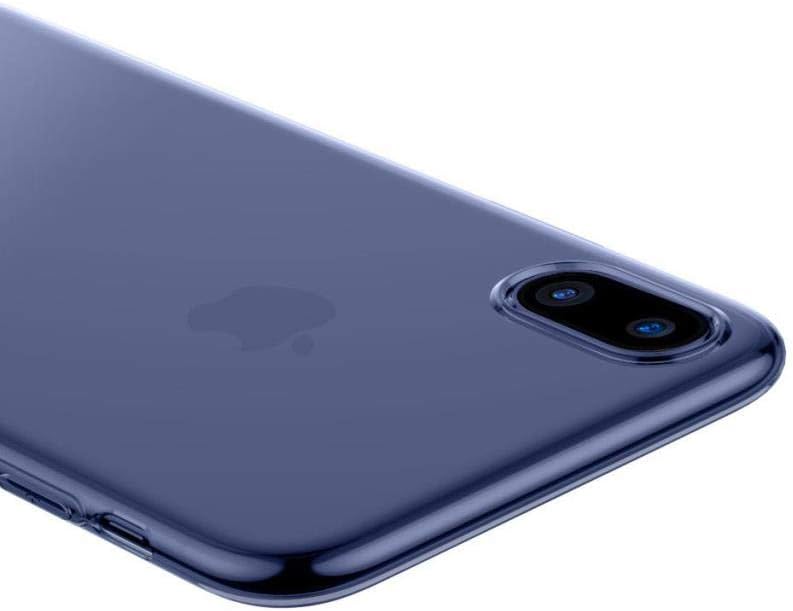 Baseus Simple Case with Plug - iPhone X - Blue