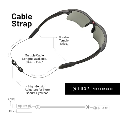 Image of Glasses Strap- Eyewear Retainer, Sunglasses Strap, Eyeglasses Strap, Adjustable Cable Straps, Glasses Holder