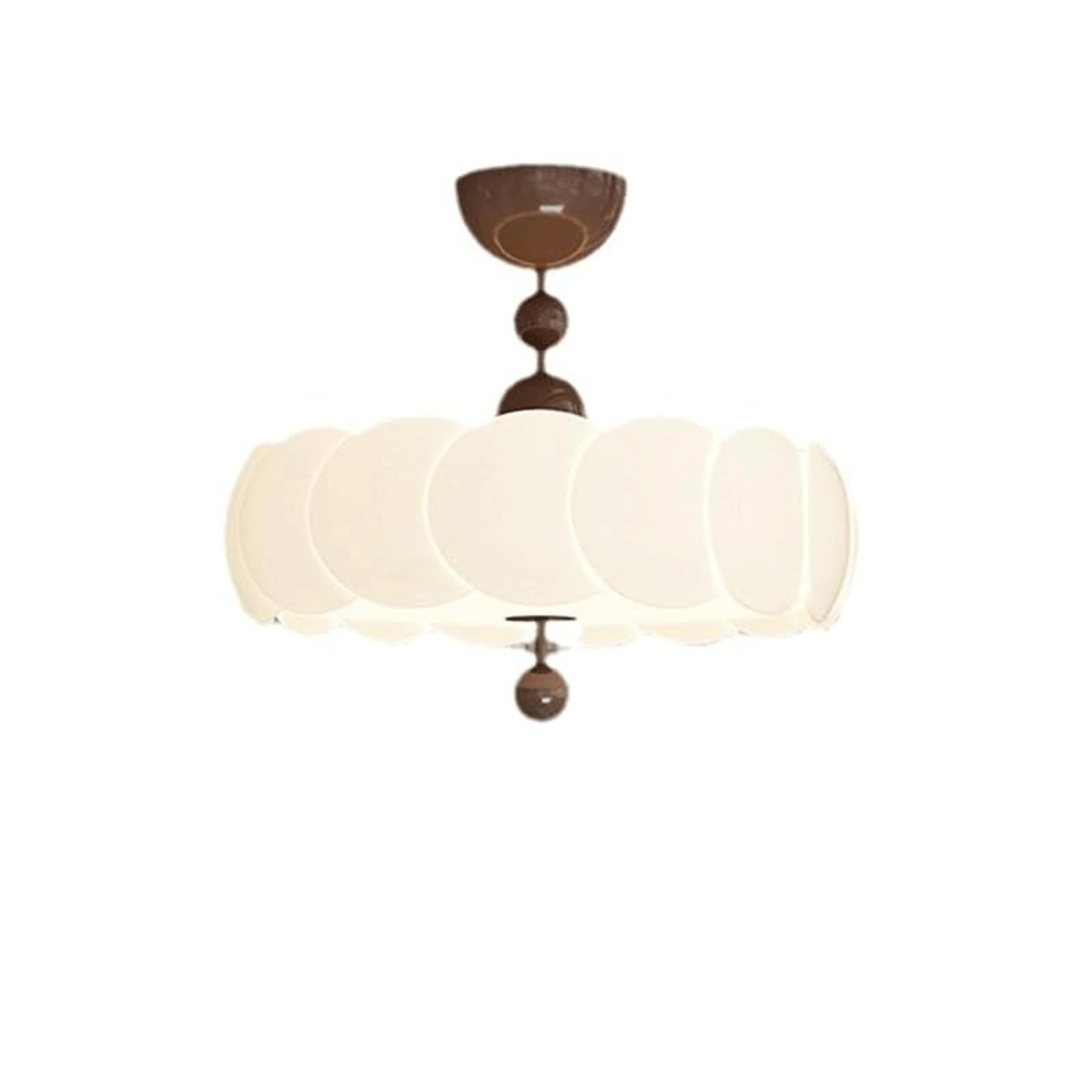 DUddTTW Dimmable Ceiling Light Fixture LED Ceiling Lamp Resin Semi Flush Mount Lighting Petal Chandelier White Close to Ceiling Light