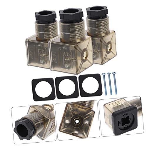 CANIGHT 3 Peças 43650A Caixa De Junção 3 Pinos Conector Caixa De Junção De 3 Pinos Conector Solenóid