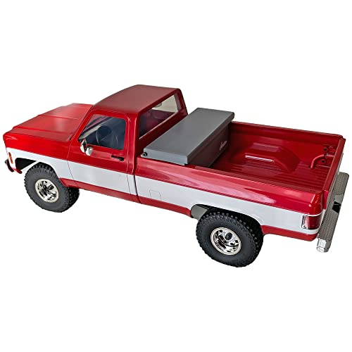 Image of Truck Bed Battery Toolbox Upgrade Parts For Fms K10 / Eazyrc Glacier 1 /18 Rc Crawler Pickup Truck, Kids, Red