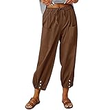 【Assorti】Ce pantalon grande taille pour femme est idéal pour les vêtements. Vous pouvez associer ce pantalon court ample en coton avec des t-shirts courts, une variété de chemisiers en lin ou des sandales vintage pour une apparence simple et généreuse, créant un look d'été décontracté et confortable.