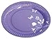 Amscan International 23 cm papierowe talerze, 8 sztuk, fioletowe
