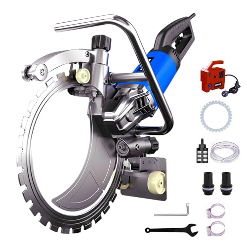 Bonxrdun Scie électrique à béton 400 mm, Machine à découper pierre 8800 W, Profondeur de coupe 300 mm - Pour découpe humide et sèche - Découpeuse de...