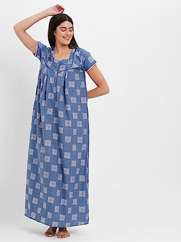 Image of Sweet Dreams Women's Polyester Maxi Casual Regular Nightgown