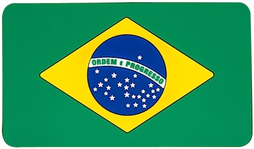 Patch Emblema PVC Emborrachado Da Bandeira Do Brasil Com Fecho de Contato Para Mochilas Jaquetas Uniformes Militares Chapéus e Bonés
