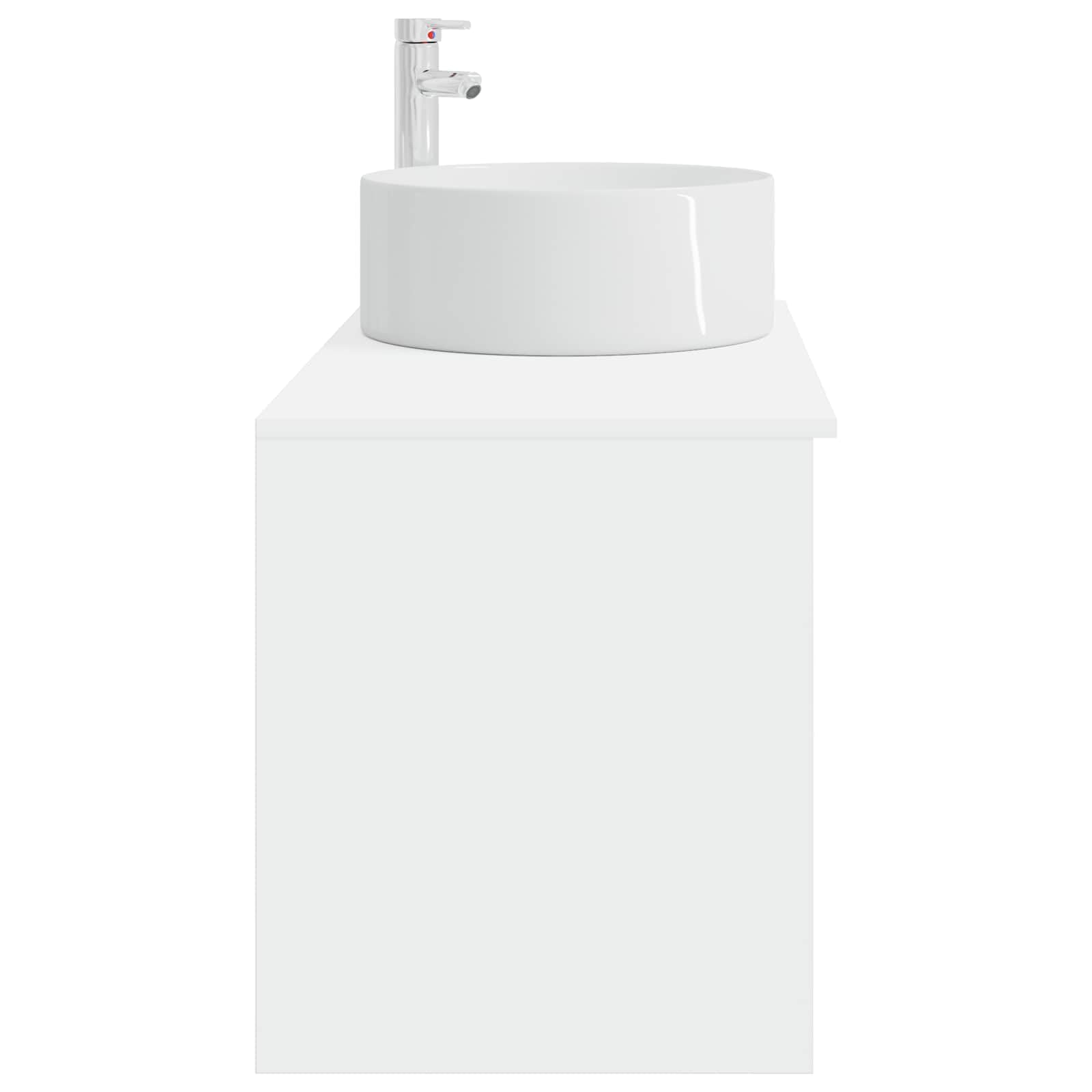 Juego de muebles de baño, 2 unidades, color blanco