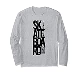 Enjoy Skateboarding Graphic Tee Shirts, Colorful Skateboard Langarmshirt