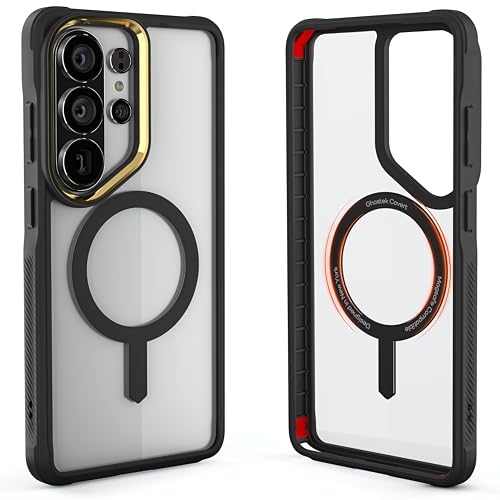 Image of Ghostek Covert Clear Galaxy S26 Ultra Case MagSafe Compatible with Magnetic Ring, Slim Thin Shockproof Phone Cover Designed for 2026 Samsung S26 Ultra (6.9 inch) (Black)
