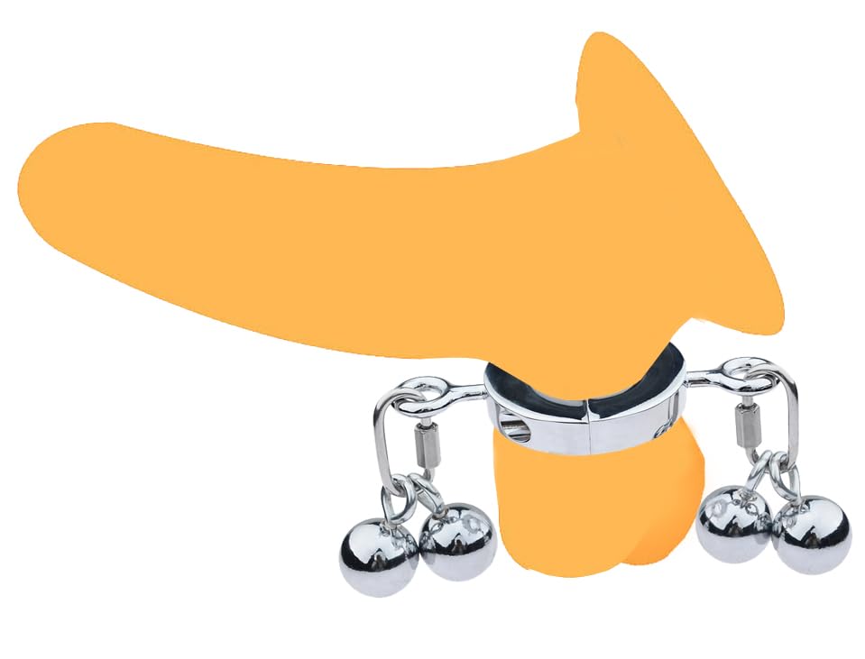 コックリング エクストリームステンレス鋼 ボールストレッチャー ボールストレッチャーコックリング 睾丸重み トレーニング 陰嚢ペンダント ボンデージ 陰嚢リング 睾丸リング 遅漏コックリング エクストリーム大人のおもちゃ (Color : 25mm, Size : 4balls) - 画像3