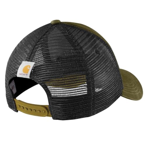 Image of Carhartt Men's Canvas Mesh-Back Logo Graphic Cap