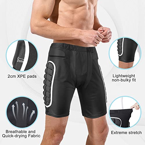 Protective Padded Shorts,3D Protection Hip Butt Xpe Protective Gear Guard For Ski Snowboard And Skateboarding 4Men Women Youth #TOP2