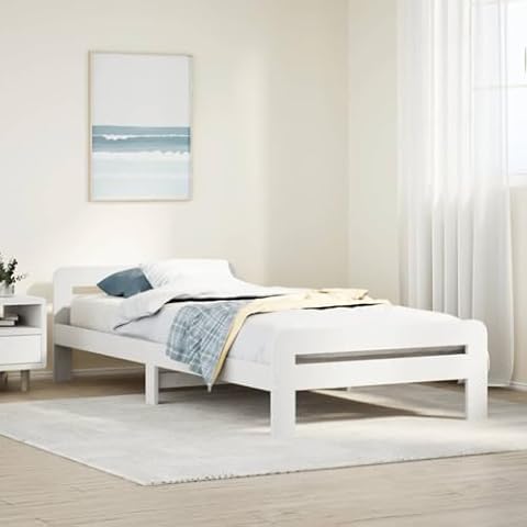 vidaXL Solid Pine Wood Single Bed Frame Cover