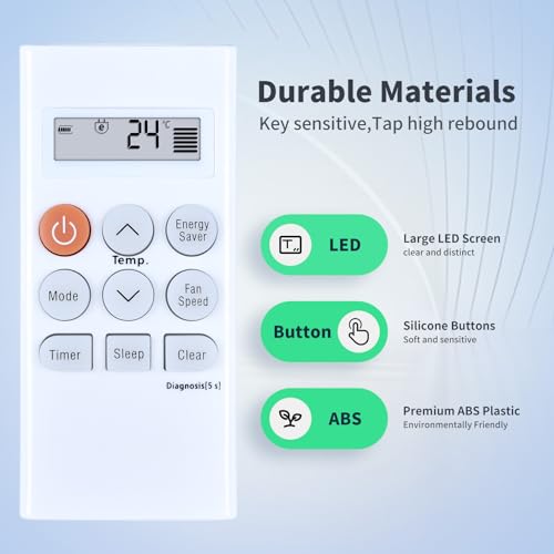 Télécommande AKB73598009 pour climatiseur LG LW1517IVSM