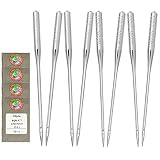 40 Pcs Home Sewing Machine Needles Size 75/11, 90/14, 100/16, Universal Sewing Needles, Flat Head Em