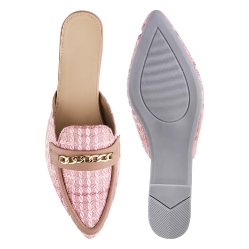 Image of SilverArrow Womens Bunzu Mules | Casul Shoes | Flat Mules Sandals Open Back | Suitable for Casual Outfit