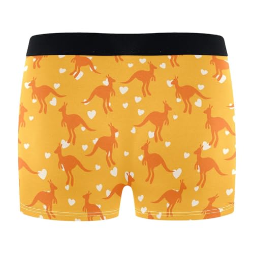 Men's Underwear Kangaroo Boxer Briefs Soft Comfort Short Leg Trunks3