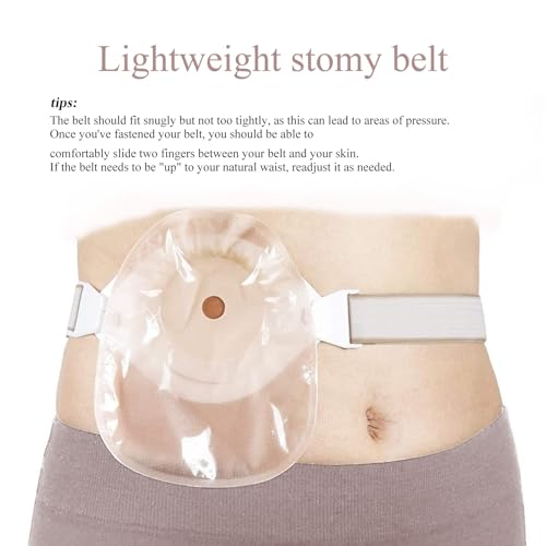 CYMNER 3 PCs Einstellbare stoma gürtel - Befestigt sicher an Stoma-Taschen(stoma zubehör), verhindert das Verziehen des Chassis, geeignet für die postoperative Versorgung nach Colostomy