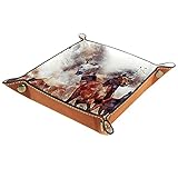 ➤ ANWENDUNG: Das quadratische Würfel-Valet-Tablett lässt sich leicht zusammenfalten oder öffnen. Sie können es bequem überall hin mitnehmen, um Casino-Spiele, Bar-Spiele, Unterhaltungsspiele auf der Party mit Familie und Freunden zu spielen, oder groß genug, um Ihre Uhren, Schmuck, Schlüssel, Münzen, Wechsel, Süßigkeiten.