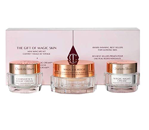 Charlotte Tilbury The Gift of Magic Skin Trio; Magic Eye Rescue Cream, Mini Magic Night Cream, Mini Magic Cream. Travel Size 15ml/ 0.5oz each