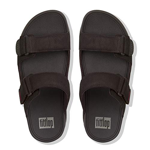 Image of FitFlop Men's Gogh Moc Slide Leather Sandal
