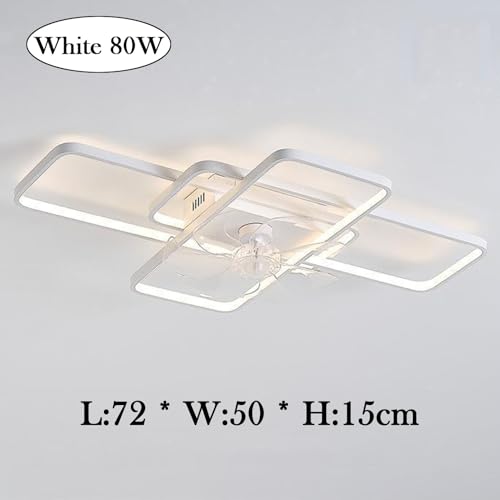 Plafonnier LED moderne dimmable 80W blanc anti-fatigue visuelle - 5