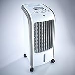 Coopers of Stortford - 4L Air Cooler with Remote Control and Timer - Portable Evaporative Cooling Fan with 3 Speeds, Oscillation and Ice Boxes