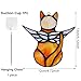Vornetil Angel Cat Memorial Gifts for Pet Lovers, Stained Glass Window Hanging Decorations, Unique Stained Glass Light Catcher, Loss of Pet Sympathy Gift(Orange)