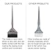 3 Pieces Hair Color Brush Kit, Balayage Tint Brush, Soft Bristles- Hair Dyeing Brushes, for Salon Hairdresser (Silver)