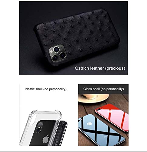 Étui iPhone SE3 cuir d'autruche idéal pour le bureau chic - 2