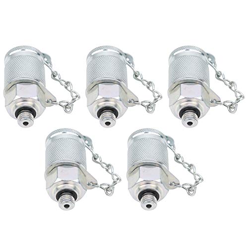 Image of Hydraulic Testing Adapter for High-Pressure Temperature Testing - M8x Thread Test Coupling Compatible with Industrial Hydraulic Systems