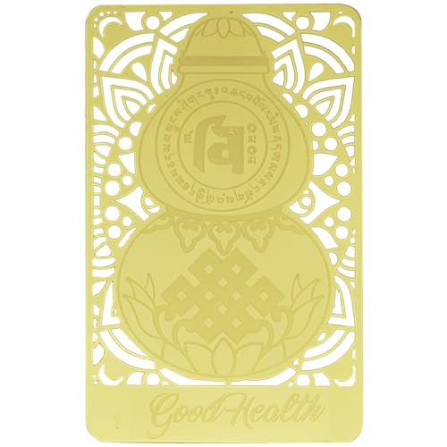 Fengshui Wu Lou Good Health Gold Card Gourd Shape Fortune Good Luck Success Wealth Harmony Gold Card W5543 by fengshuisale - Image 2