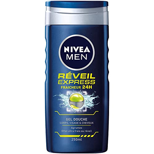 Nivea Men Gel de baño Express 3 en 1 para despertar, 250 ml, 1...