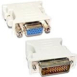 DVI Adaptador DVI-I 24 + 4 Pines a VGA SVGA Femenino HD15 Enchufe