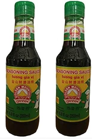 Golden Mountain Seasoning Soybean Sauce - 6.8 fl oz bottle (Pack of 2)