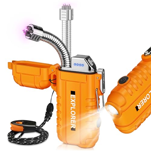 Lafagiet Dual-Arc USB-C Lighter with Flashlight