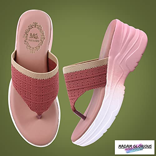 Image of madam glorious women's /girls stylish soft comfortable v shape wedges for women stylish