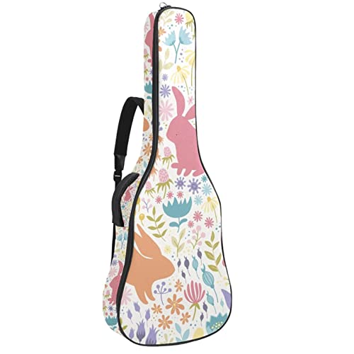 Housse guitare acoustique étanche motif cerise fraise 42.9" avec organisateur