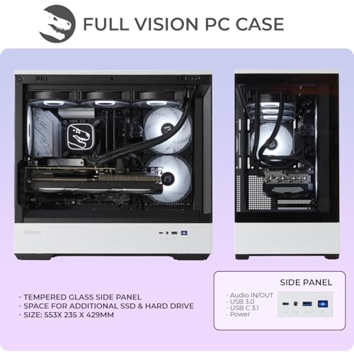 PC Gaming Advanced Watercooling Vision XL • AMD Ryzen 7 5700X • RTX4060 • 32Gb RAM • 1Tb SSD M.2 • Windows 11 - PC Desktop - Immagine 2