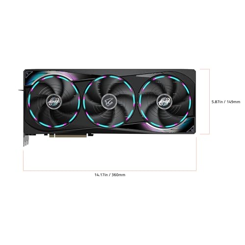 Image of GIGABYTE AORUS GeForce RTX 5070 Ti Master 16G Graphics Card, 16GB 256-bit GDDR7, PCIe 5.0, WINDFORCE Cooling System, GV-N507TAORUS M-16GD Video Card