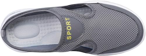 Mules for Men Shoes Slip on Sneakers Knit Flats Lightweight Breathable Comfortable Walking Shoes3