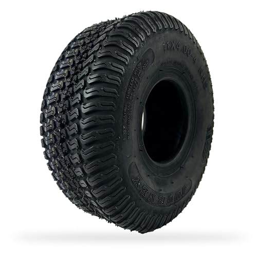 GREENSTAR - Pneu Tubeless 4 Plis Profil Gazon Pour Motoculteur - Dimensions 11 x 400-4 - Durable - Produit de haute qualité