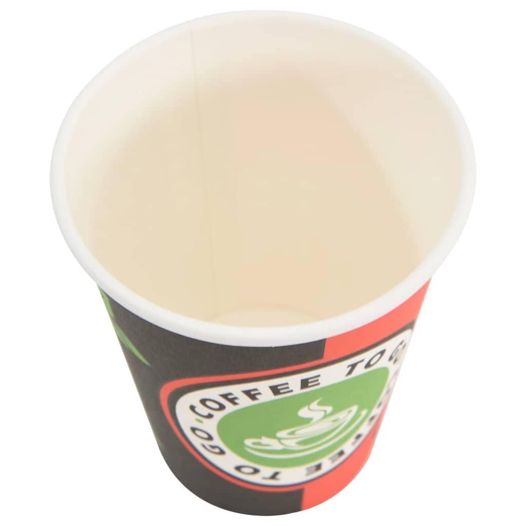 Tazze da caffè in carta 1000 pezzi 12oz 300ml Rosso e Nero Bicchieri usa e getta Tazza per caffè, Cureaux ed eventi
